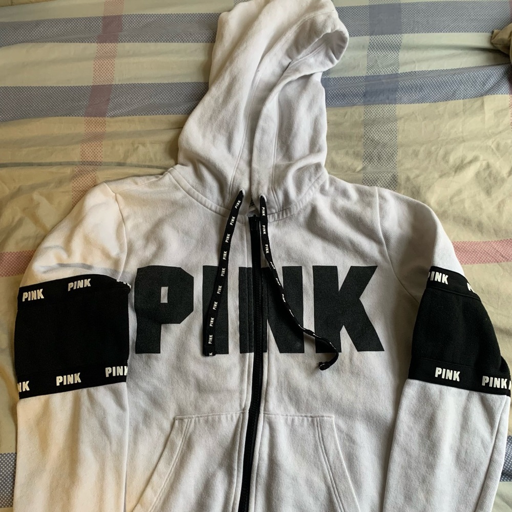 Pink zipped up sweater